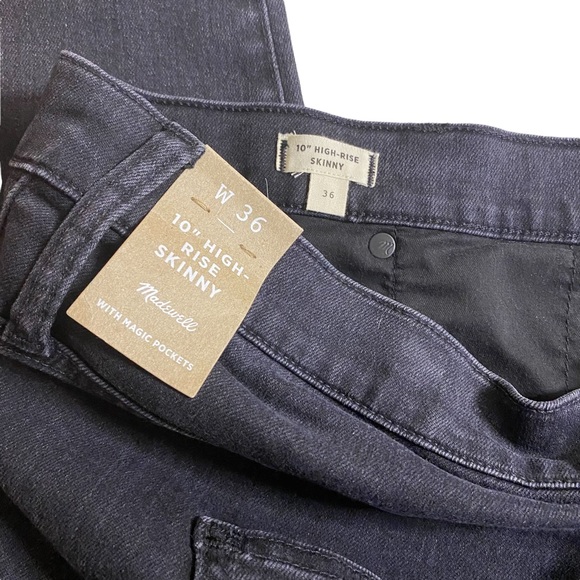 Madewell 10” High Rise Skinny Jeans size 36 equivalent to 22 - Picture 3 of 8